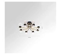 Creative Ceiling Lamp Warm Light LED Pendant Lamp Black Gold Modern Minimalist Home Decoration Living Room Bedroom Dining Room Reading Room
