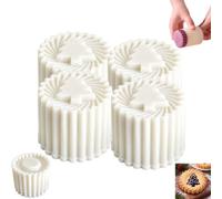Creative Christmas - Stampi a doppia estremità per pasticceria e torta | Stampo per dolci fai da te, per torte lunari, biscotti, biscotti e dessert, stampo rotondo per decorazione torte