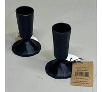 CREATIVE CO-OP (2 PEZZI) Portacandele In Ghisa Forgiata 3,5" Nero DG0184