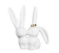 Creative Co-op Ceramic Bunny Rabbit Ring Holder