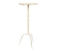 Creative Co-Op Cocktail in metallo, tavolo Martini bianco antico