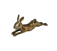 Creative Co-op Coniglio in alluminio goffrato decorativo, decorazione in ottone antico