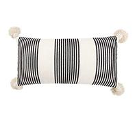 Creative Co-op Cuscini, 65% Rayon, 65% Rayon, 35% Cotone, Nero
