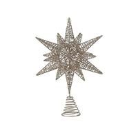 Creative Co-op Ornamenti in metallo, glitter, oro