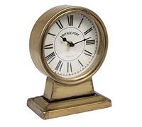 Creative Co-op Orologio da camino, ferro, finitura oro - NUOVO