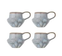 Creative Collection Bessie - Set di 4 tazze in gres porcellanato, dimensioni: 10 x 9 cm, colore: Blu