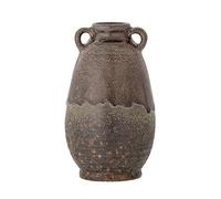 Creative Collection Reina 82060459 - Vaso in gres porcellanato dipinto a mano con manici piccoli, impermeabile, diametro: 9,5 cm, altezza: 16 cm, colore: Marrone