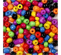 Creative Company - Mix perline rocaille, diam: 5 mm, colori forti, 500g