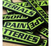 Creative - Confezione da 12 etichette magnetiche per cassetta degli attrezzi, riutilizzabili, stampate in 3D, strumento professionale facile da leggere, rapido spostamento e pulizia (C)