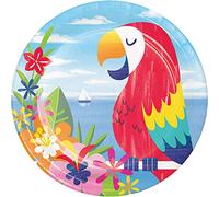 Creative Converting 335520 Lush Luau - Piatti di carta, 23 cm, multicolore