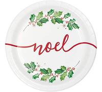 Creative Converting 345819 - Piatti da dessert Seasons Greetings, 7", multicolore