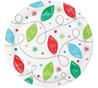 Creative Converting 345854 Holiday Whimsy Piatti da dessert, 7", multicolore