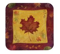 Creative Converting Autumn Reverie Square Banquet Plates, 8 Count