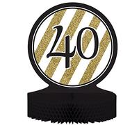 Creative Converting Centrotavola, Decorazione da tavola 40 Black And Gold