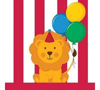 Creative Converting Circus Time - Tovaglioli per bevande, 16 pezzi