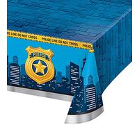 Creative Converting PC329391 - Tovaglia di plastica con stampa su tutta la superficie, per feste di polizia, 1 pezzo