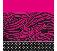creative Converting Pink Zebra Boutique Plastic banquet Table cover