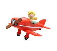 Creative Converting-PLA61029 Nein Figurine Piccolo Principe in Aereo Gioco, Colore: Rosso, PLA61029