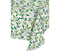 Creative Converting Plastic Banquet Table Roll Piedi, Holly, 50 '