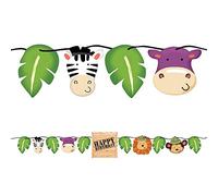 Creative Converting Safari Adventure Circle Ribbon Striscione, multicolore