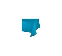 Creative Converting TABLECOVER PL 54" X 108" Tovaglia Plastica 137 X 274 Cm Turchese Turquoise, Multicolore, Confezione da 1