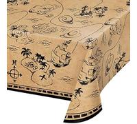 Creative Converting Tovaglia in plastica, motivo: pirata isola, 137 x 259 cm
