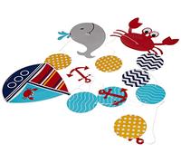 Creative Convertting-997226 Set 3 Pendenti 91 Cm, Mare Ahoy Matey, Multicolore, 36" long, 8C997226