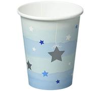 Creative Convertting- Bicchiere Carta 266 ml Brilla la Stellina-One Little Star Boy, Multicolore, 8C322234