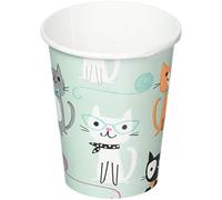 Creative Convertting- Bicchiere Carta 266 Ml Gatti-Purrfect Party, Multicolore, 8C328591