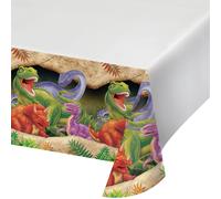 Creative Convertting Tovaglia plastica 137 x 274 cm, stampa sul bordo, Dinosauri