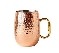 Creative CoOp Stainless Steel Moscow Mule Mug with Handle