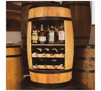 Creative Cooper - Scaffale Per Vino, Cantinetta In Legno, Barile In Legno, Da 80 Cm Di Altezza, Botte Di Vino, Scaffale Per Bottiglie Di Alcol, Portab