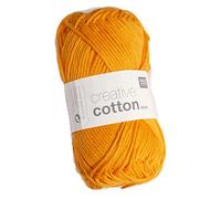Creative Cotton Aran - Filato in cotone da 50 g, per uncinetto, gomitolo da 85 m Fb. 76 mandarine
