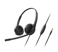 CREATIVE Cuffie auricolari HS-230 USB e 3,5 mm con microfono di cancellazione del rumore, silenzio/controllo del volume integrato, plug and play per videoconferenze