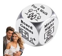 Creative Decision Dice,Date Night Dice Game Couple Creative Decision Dice - di gioco Idee Giocattoli novità in acciaio per San e compleanno, 1,6 cm
