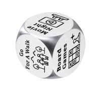 Creative Decision Dice, Date Night Game Dice, Fun Novelty Toy Two-Piece Set, Couple Activity Idea Generator, Romantic Gift Accessory for Valentines Day Bedroom Party Travel Use