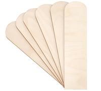 Creative Deco 10 x Segnalibro di Legno | 20 x 5-6 cm | Ettichette Arte Libro | Ritagli Semplici Betulla Compensato Fogli | Perfetto per Verniciare Decorare e Decoupage