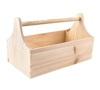 Creative Deco Cassetta Attrezzi in Legno, 34 x 18 x 20,5 cm