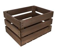 Creative Deco Cassetta in Legno Marrone Venge, 40 x 30 x 23 cm