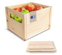 Creative Deco Cassetta Pieghevole in Legno, 34,5 x 29,5 x 23,5 cm