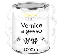 Creative Deco Chalk Paint Vernice a Gesso Bianco | 1L | Vernice per Legno