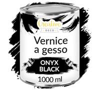 Creative Deco Chalk Paint Vernice a Gesso Colore Nero Onice | 1L | Vernice per Legno | Pittura per Mobili senza Carteggiare, Opaca, Lavabile | per Restauro di Mobili, Colore per Legno e Decorazione