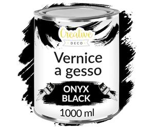Creative Deco Chalk Paint Vernice a Gesso Colore Nero Onice | 1L | Vernice per Legno | Pittura per Mobili senza Carteggiare, Opaca, Lavabile | per Restauro di Mobili, Colore per Legno e Decorazione