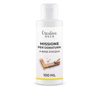Creative Deco Colla per Foglia d'Oro, Missione per Doratura, 100 ml | Base d'acqua, pronta all'uso, trasparente da asciutta, alta adesione, per legno, vetro, ceramica, tela, carta e pietra