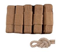 Creative Deco Corda Juta Rotolo, Corda in Juta Naturale, Spago per Giardinaggio, Tiragraffi per Gatti, Bricolage, Spago per Decorazioni, Sport, Decorare Giardino, Altalena, Amaca (5mm x 100M)