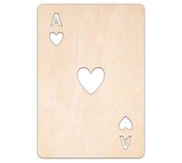 Creative Deco Forme di Legno Personalizzati da Colorare in Compensato 3mm | Carta da Gioco Cuori | 10-100cm | Decorazione per Cameretta, Parete | Sagome in Compensato Tagliate al Laser per Decoupage