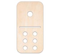 Creative Deco Forme di Legno Personalizzati da Colorare in Compensato 3mm | Domino | 10-100cm | Decorazione per Cameretta, da Parete | Sagome in Compensato Tagliate al Laser per Decoupage