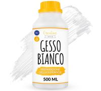 Creative Deco Gesso Acrilico Bianco, Primer per Pittura, 500 ml