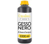 Creative Deco Gesso Acrilico Nero, Primer per Pittura, 1 L