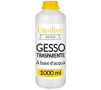 Creative Deco Gesso Acrilico Trasparente, Primer per Pittura, 1 L